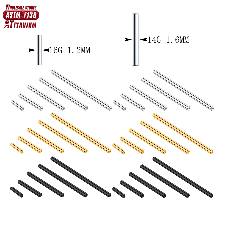 Body Jewelry Implant Grade Titanium - ขายส่ง ASTM F136 Implant เกรดไทเทเนียม 14G