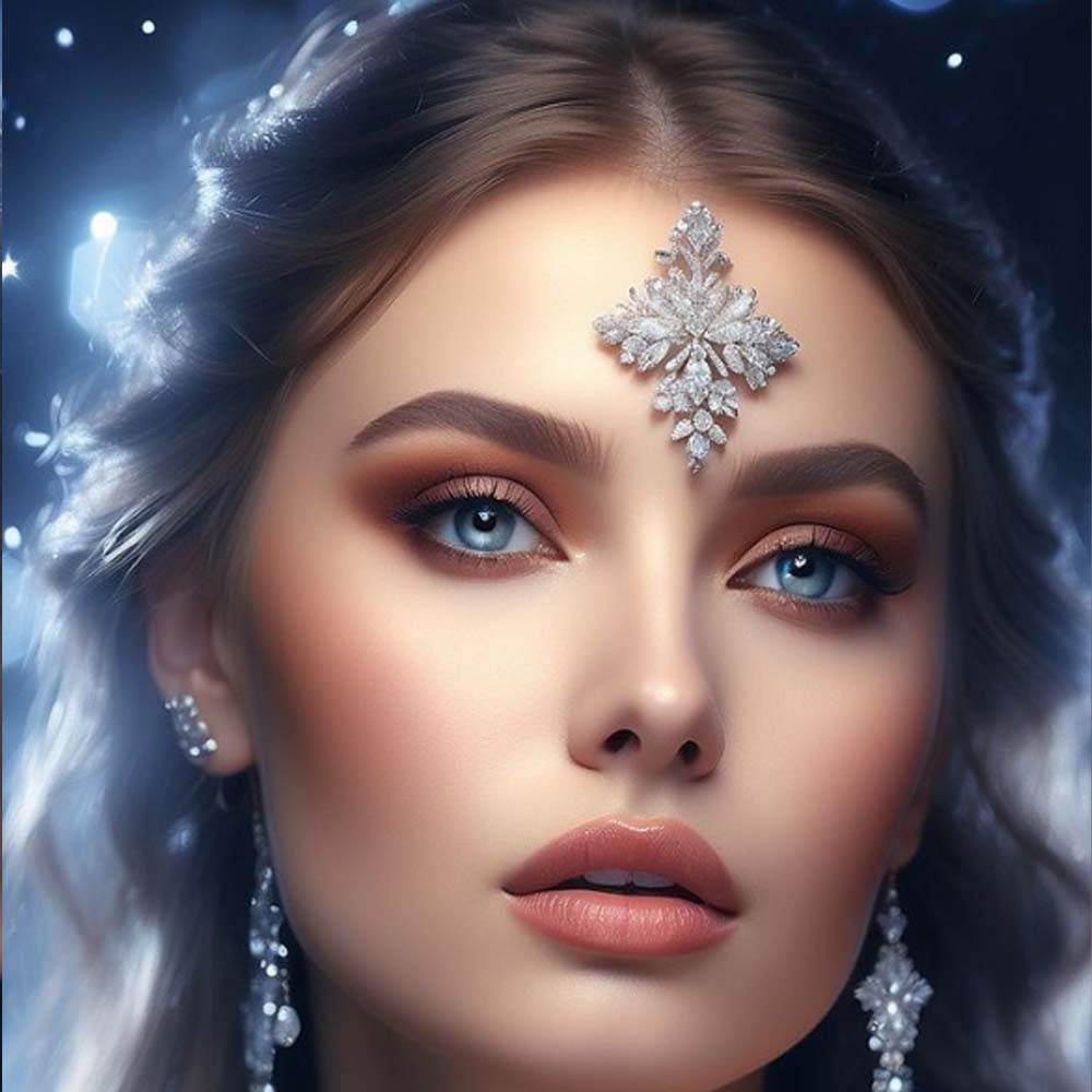 Body Jewelry Indian - Stonefans 1PCS เรขาคณิตสติกเกอร์หน้าผากงานแต่งงานอินเดีย Rhinestone เซ็กซี่ตกแต่ง Elegant