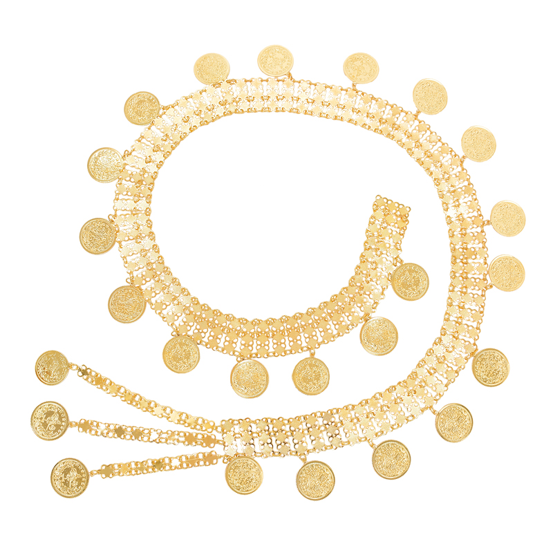 Body Jewelry Indian - เครื่องประดับร่างกายของผู้หญิงเครื่องรางสีทองแบบอัฟกานิสถานประดับพู่ห้อยแบบกลวงเครื่องประดับแบบอินเดียสำหรับงานปาร์ตี้เครื่องประดับร่างกายสตรี
