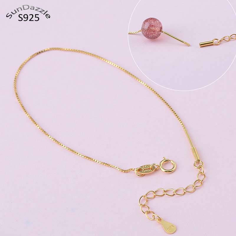 Body Jewelry Organizer - แท้925สเตอร์ลิงสร้อยคอเงินสร้อยข้อเท้าสร้อยข้อมือโซ่เกลียวลูกปัด DIY เครื่องประดับทำผลห่วงโซ่กล่อง