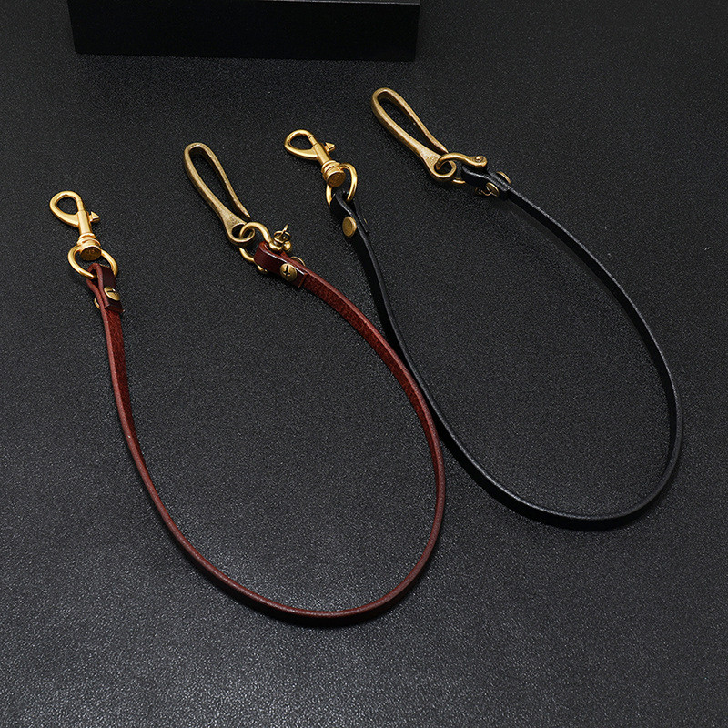 Body Jewelry In Bulk - Handmade ยาว Biker รถจักรยานยนต์ Trucker สีน้ําตาล