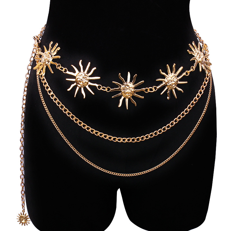 Body Jewelry In Bulk - Chunky Multilayer Punk Gothic Moon Sun