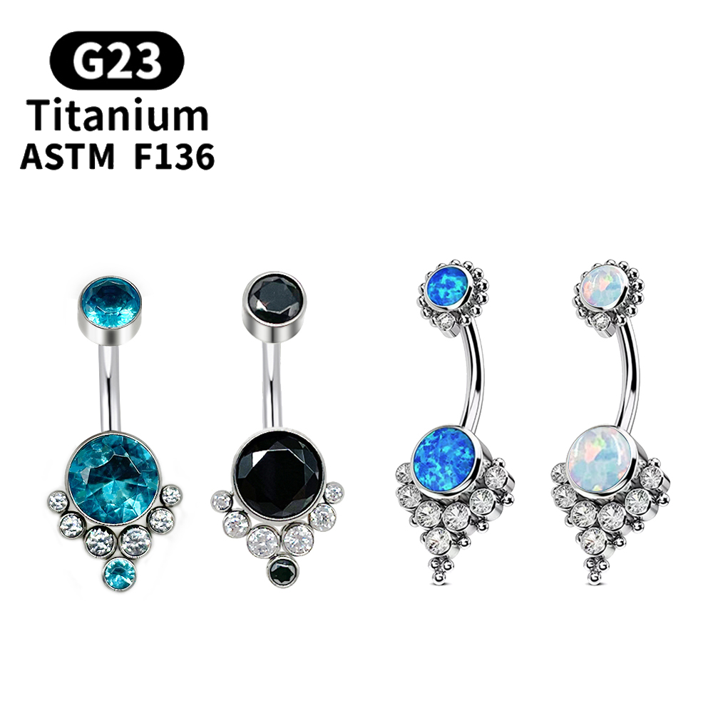 Body Jewelry Implant Grade Titanium - G23 ไทเทเนียมเจาะไทเทเนียมเกรด Implante Zirconia เจาะ Navel