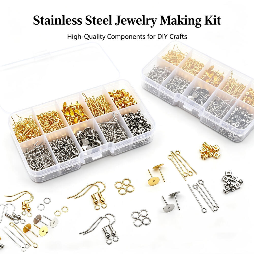 Body Jewelry Organizer - ชุดอุปกรณ์ทำต่างหูแบบเกี่ยวหู 1 ชุด แบบห่วงเดี่ยว ทำมือ DIY