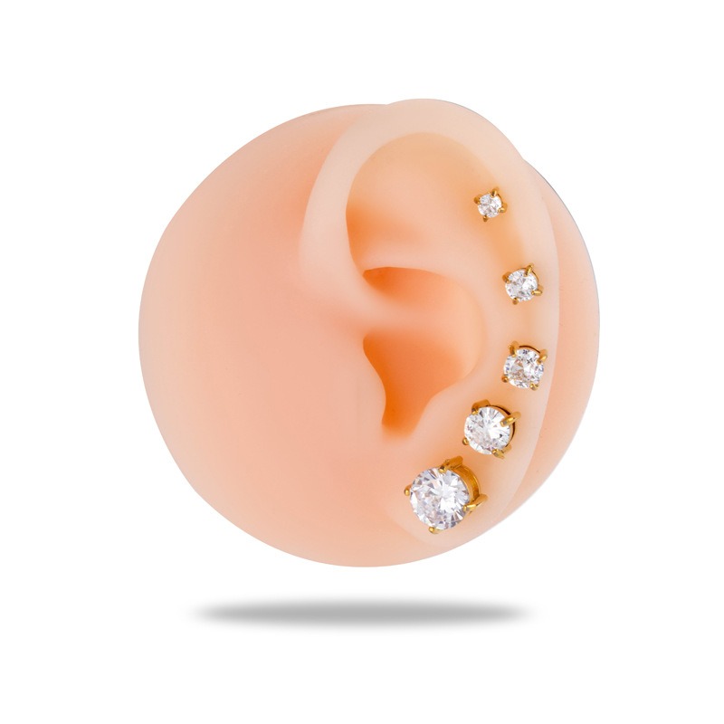 G23 ไทเทเนียมเกรดสำหรับฝังในรู - Flat Back Labret Stud บทวิจารณ์และราคา
