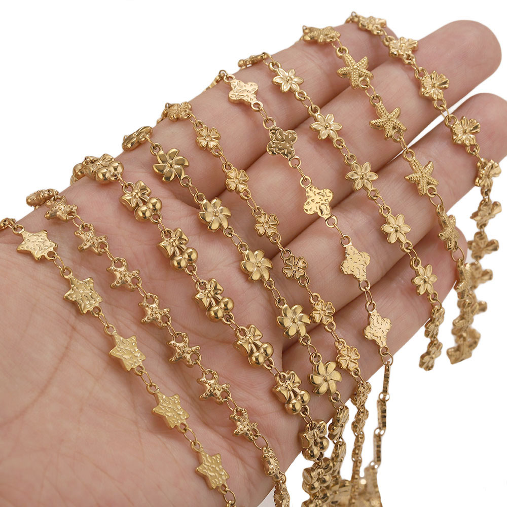 โซ่สแตนเลสสตีลรูปดาวดอกไม้ 1 เ - Body Jewelry In Bulk บทวิจารณ์และราคา