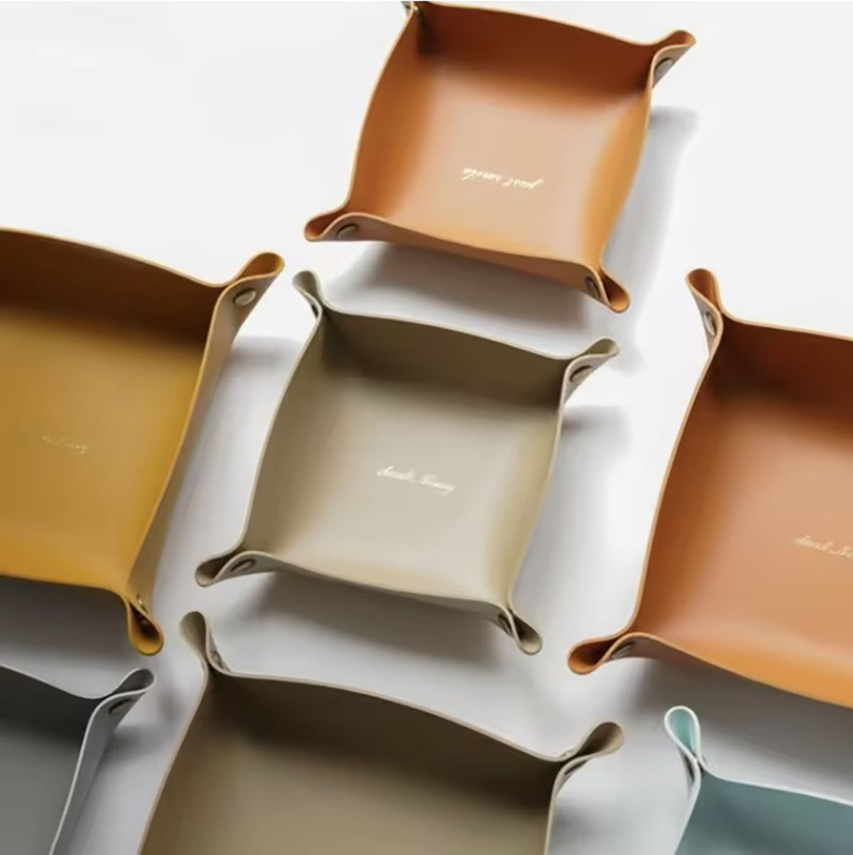 สไตล์นอร์ดิกหนังถาด Desktop Or - Body Jewelry Organizer บทวิจารณ์และราคา