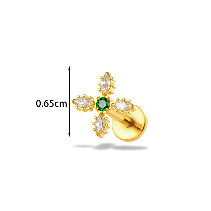 ต่างหูไทเทเนียม G23 ขนาด 16G ร - Body Jewelry Implant Grade Titanium บทวิจารณ์และราคา