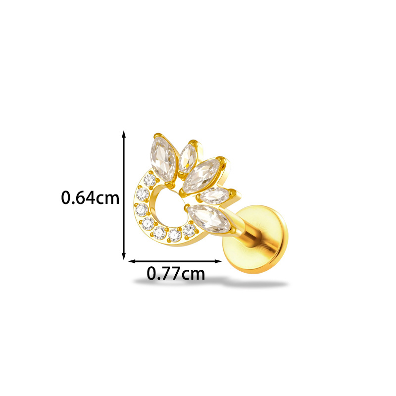 ต่างหูไทเทเนียม G23 ขนาด 16G ร - Body Jewelry Implant Grade Titanium บทวิจารณ์และราคา