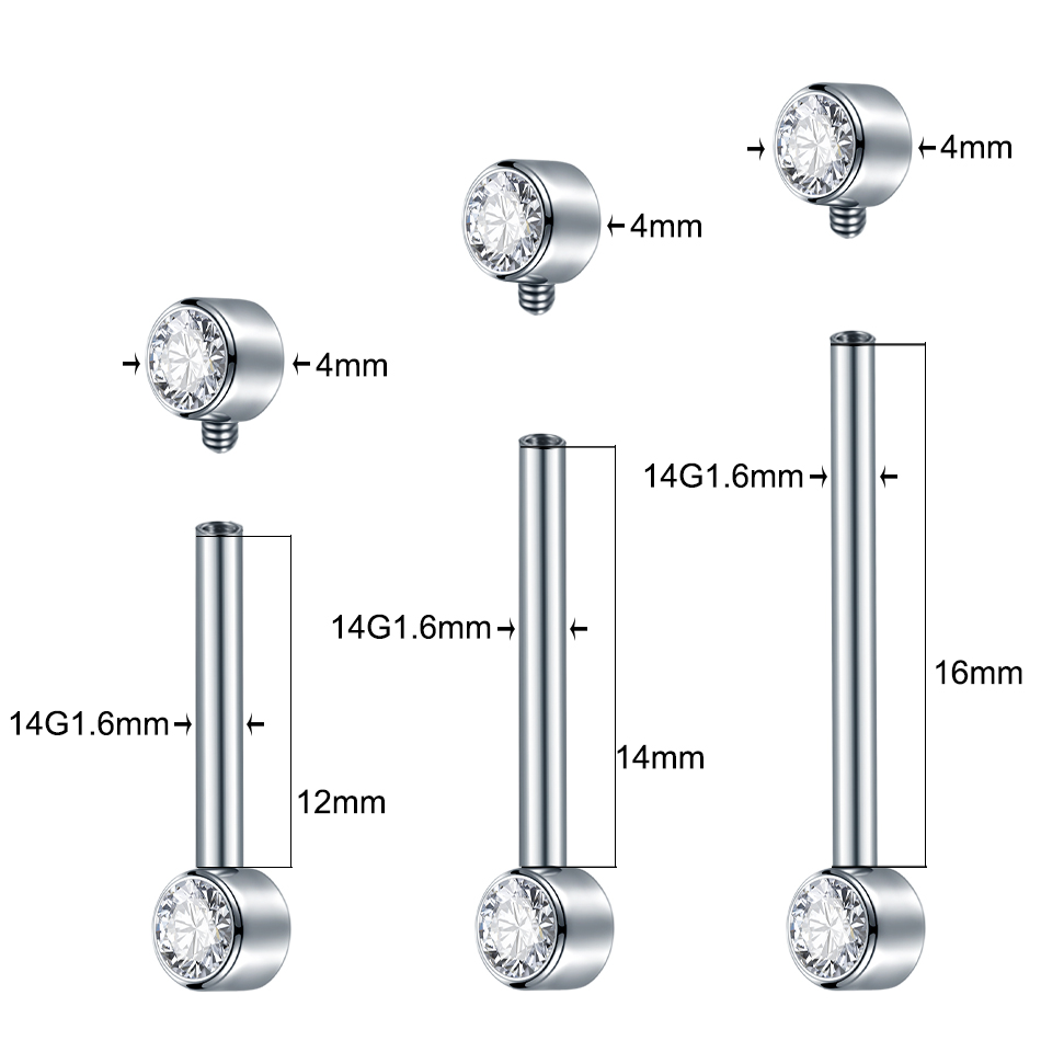 1/5pcs Implant เกรดไทเทเนียมเก - Body Jewelry Implant Grade Titanium บทวิจารณ์และราคา