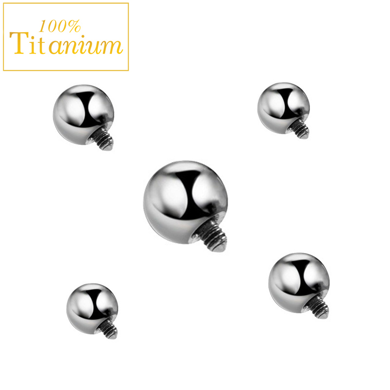 10ชิ้นฝังกระจกไทเทเนียม G23 AS - Body Jewelry Implant Grade Titanium บทวิจารณ์และราคา