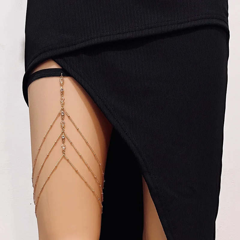 แฟชั่นฤดูร้อน Bohemian ต้นขาเซ - Body Jewelry Leg Chain บทวิจารณ์และราคา