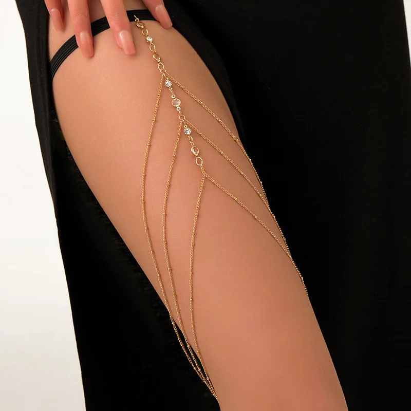 แฟชั่นฤดูร้อน Bohemian ต้นขาเซ - Body Jewelry Leg Chain บทวิจารณ์และราคา