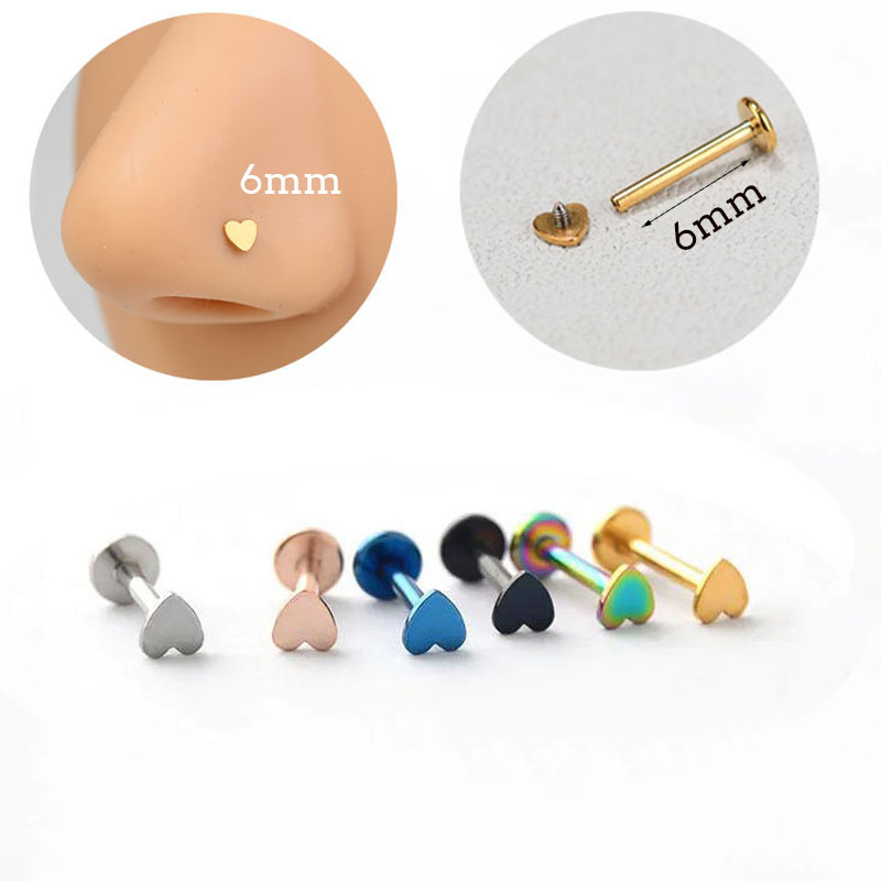 16G เจาะไทเทเนียมเหล็กด้ายภายใ - Flat Back Labret Stud บทวิจารณ์และราคา