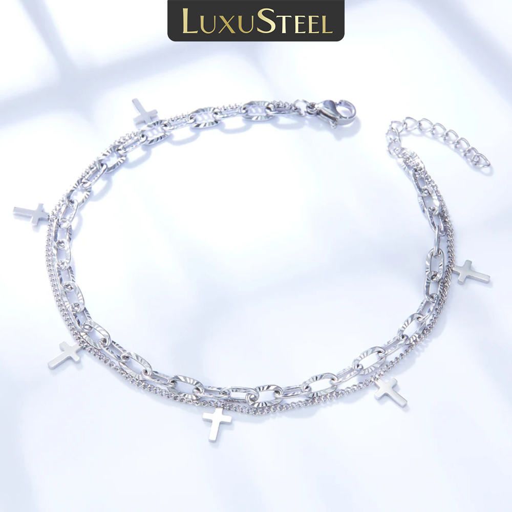 LUXUSTEEL CROSS Double Foot CH - Body Jewelry Leg Chain บทวิจารณ์และราคา