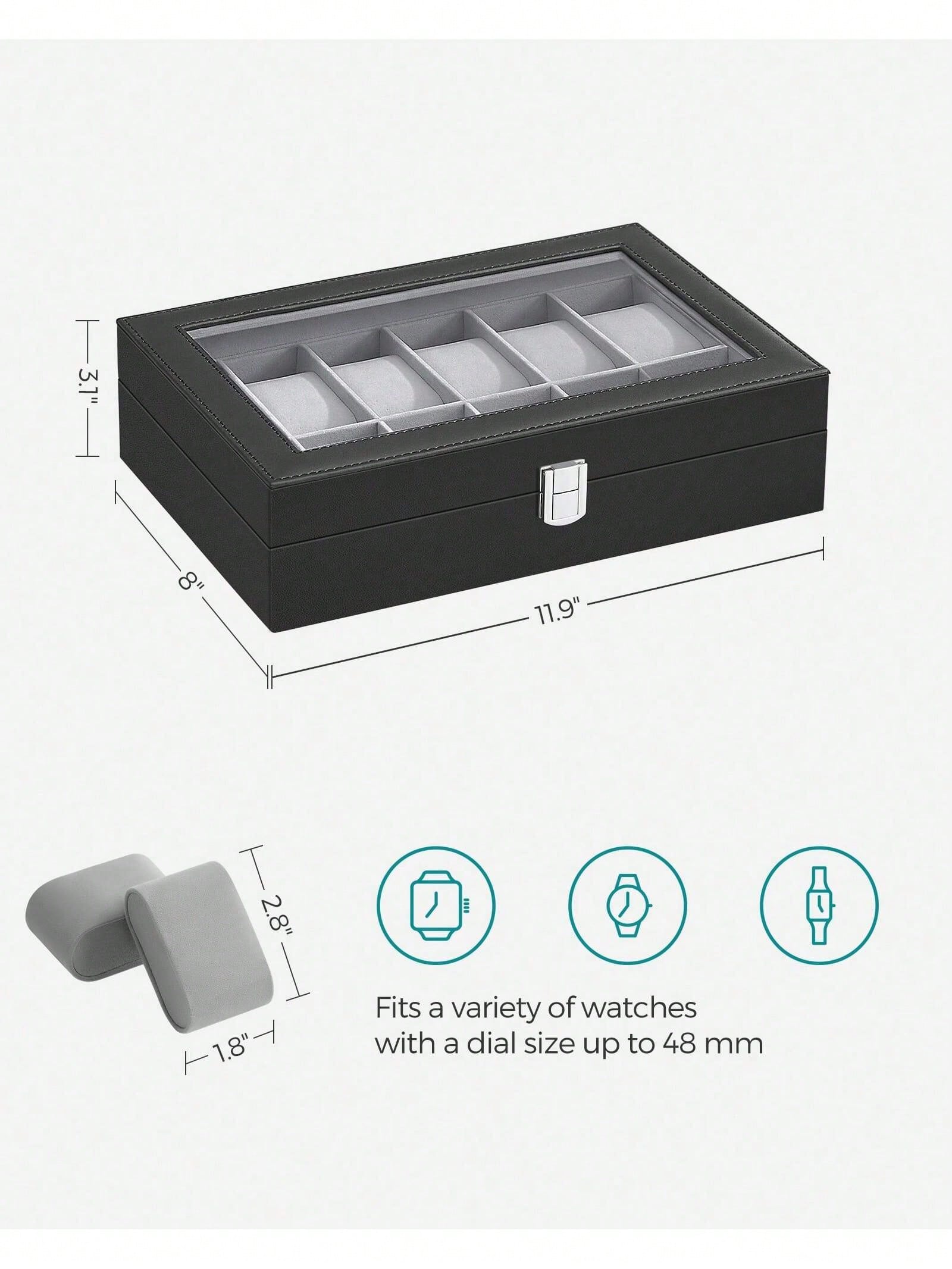 กล่องเก็บนาฬิกาแบบล็อคได้ 12 ช - Body Jewelry Organizer บทวิจารณ์และราคา