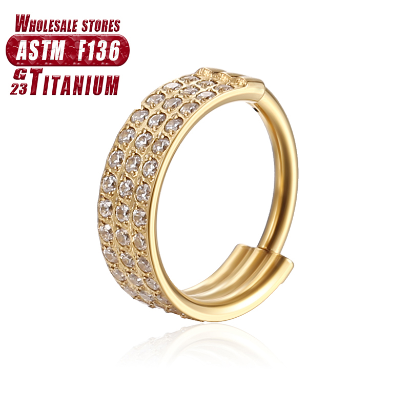 F136 ไทเทเนียมแหวนจมูก Implant - Body Jewelry Implant Grade Titanium บทวิจารณ์และราคา