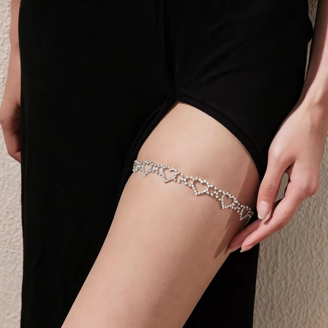 โซ่ประดับร่างกายรูปหัวใจ โซ่ปร - Body Jewelry Leg Chain บทวิจารณ์และราคา
