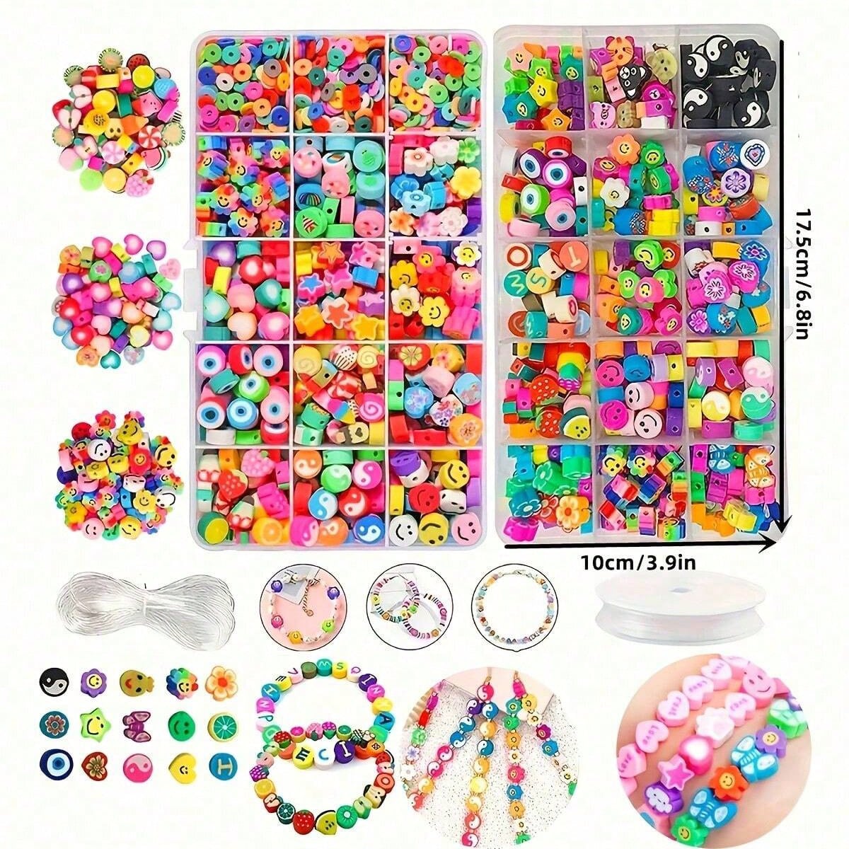 1450/1200/250 ชิ้นชุดลูกปัดดิน - Body Jewelry Organizer บทวิจารณ์และราคา