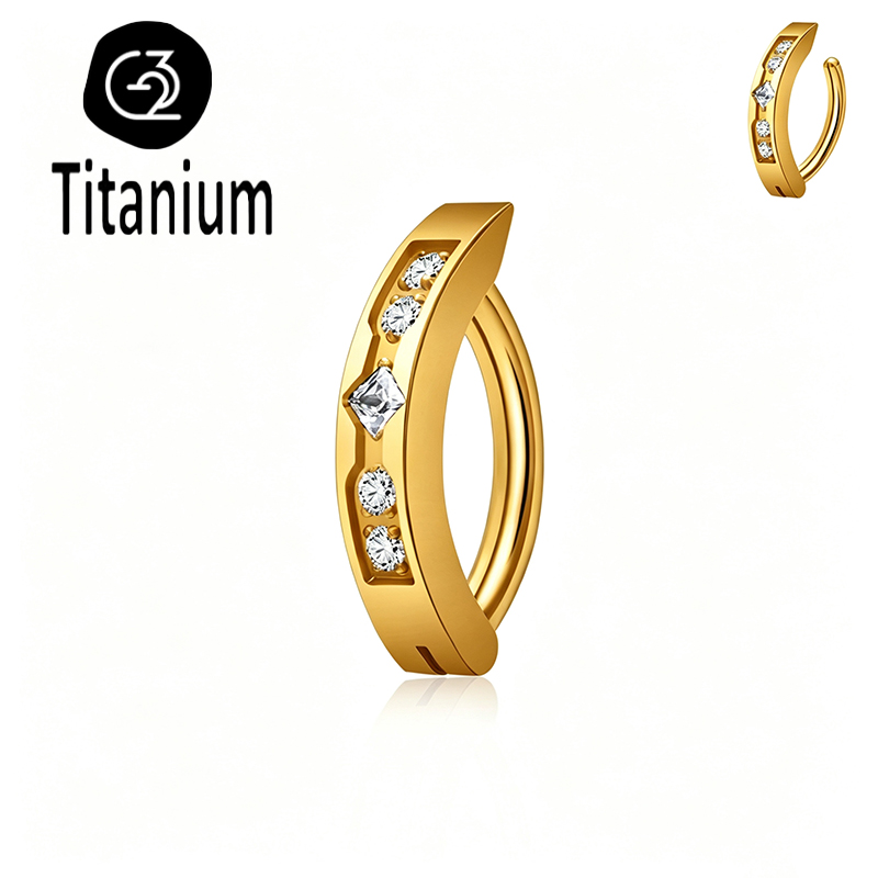 แหวนเจาะสะดือ ไทเทเนียมเกรด AS - Body Jewelry Implant Grade Titanium บทวิจารณ์และราคา
