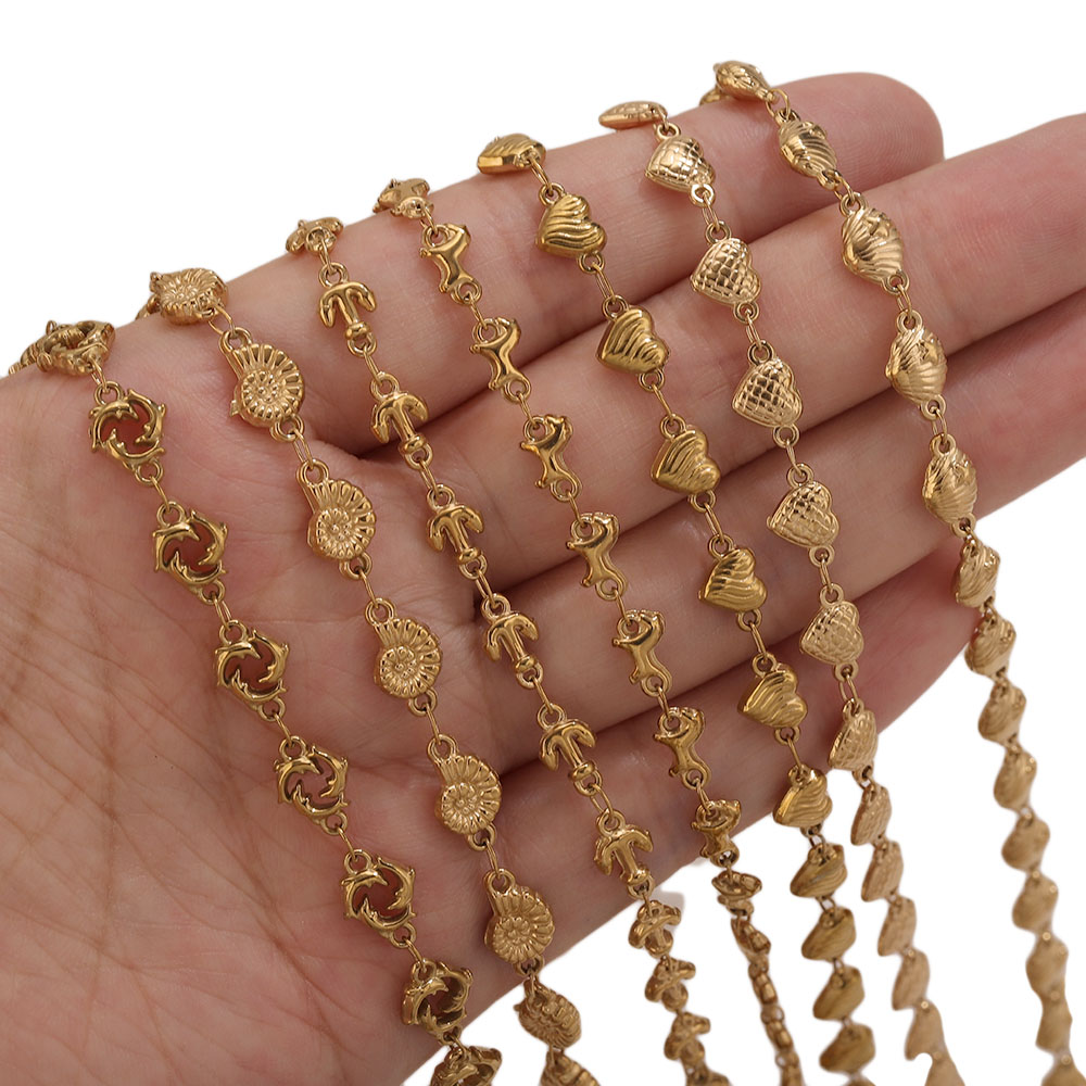 โซ่สแตนเลสเคลือบทอง PVD 1M ลาย - Body Jewelry In Bulk บทวิจารณ์และราคา