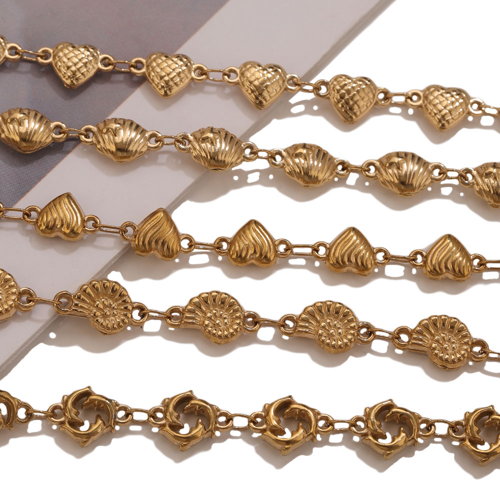 โซ่สแตนเลสเคลือบทอง PVD 1M ลาย - Body Jewelry In Bulk บทวิจารณ์และราคา
