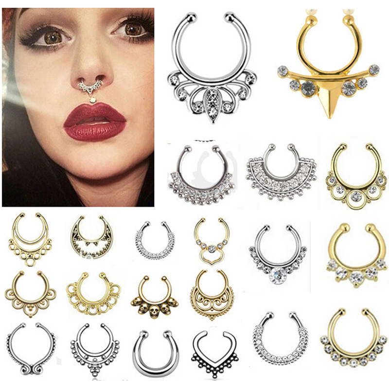 อินเดียคริสตัล Snag ในจมูกสําห - Body Jewelry Indian บทวิจารณ์และราคา