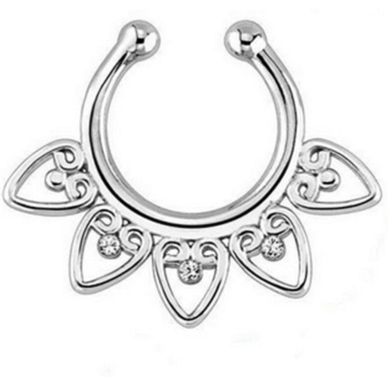 อินเดียคริสตัล Snag ในจมูกสําห - Body Jewelry Indian บทวิจารณ์และราคา