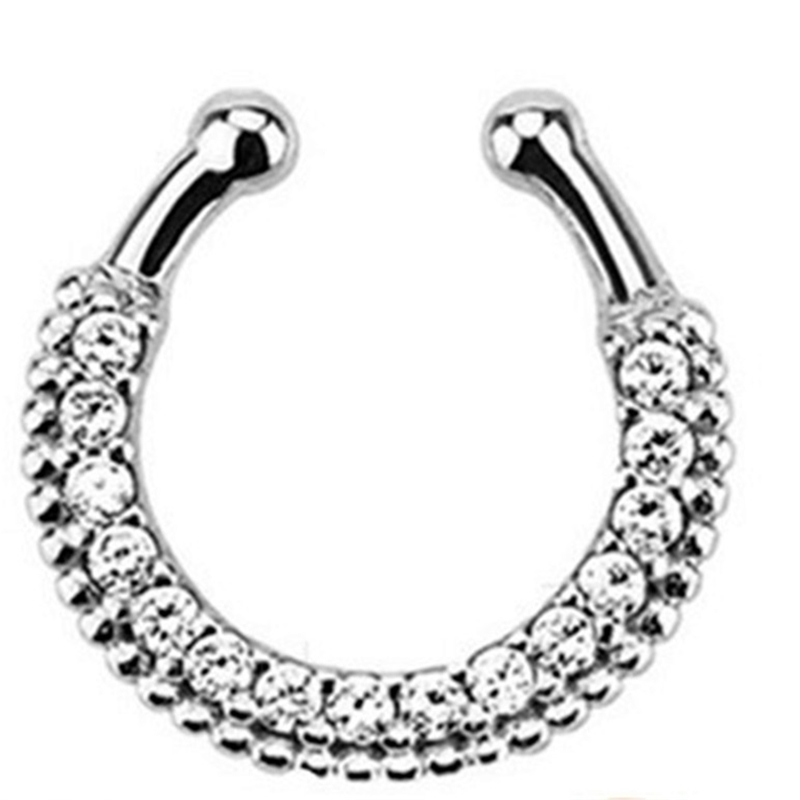 อินเดียคริสตัล Snag ในจมูกสําห - Body Jewelry Indian บทวิจารณ์และราคา