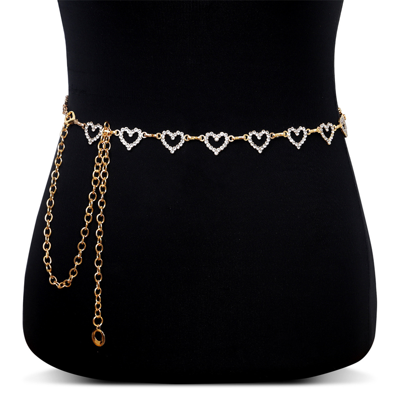 เข็มขัดคาดเอวรูปหัวใจประดับเพช - Body Jewelry In Bulk บทวิจารณ์และราคา