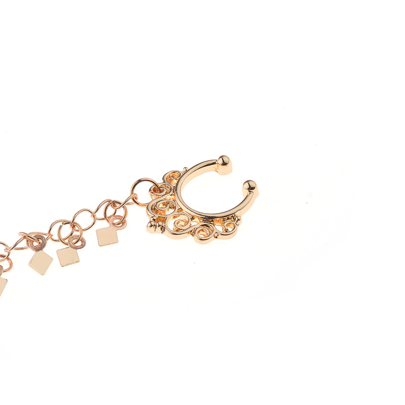 แหวนจมูกโซ่,แผ่นแขวน Hoop-Ear  - Body Jewelry Indian บทวิจารณ์และราคา