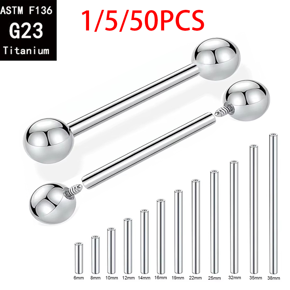 1/5/50 ชิ้น ASTM F136 ไทเทเนีย - Body Jewelry Implant Grade Titanium บทวิจารณ์และราคา