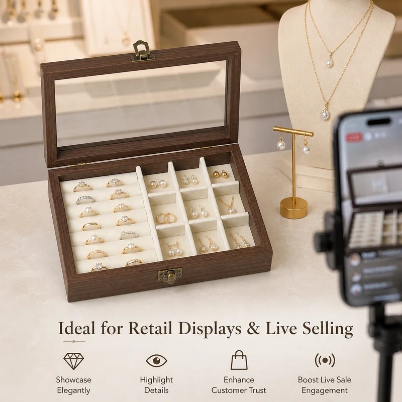 กล่องเก็บเครื่องประดับกำมะหยี่ - Body Jewelry Organizer บทวิจารณ์และราคา