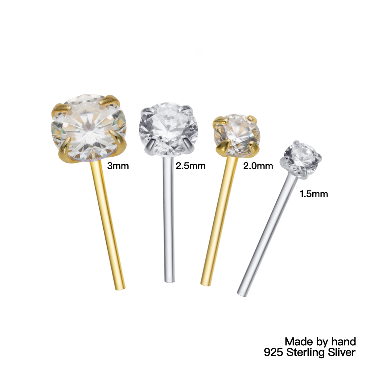 36ชิ้น/แพ็ค925เงินสเตอร์ลิง Zi - Body Jewelry Indian บทวิจารณ์และราคา