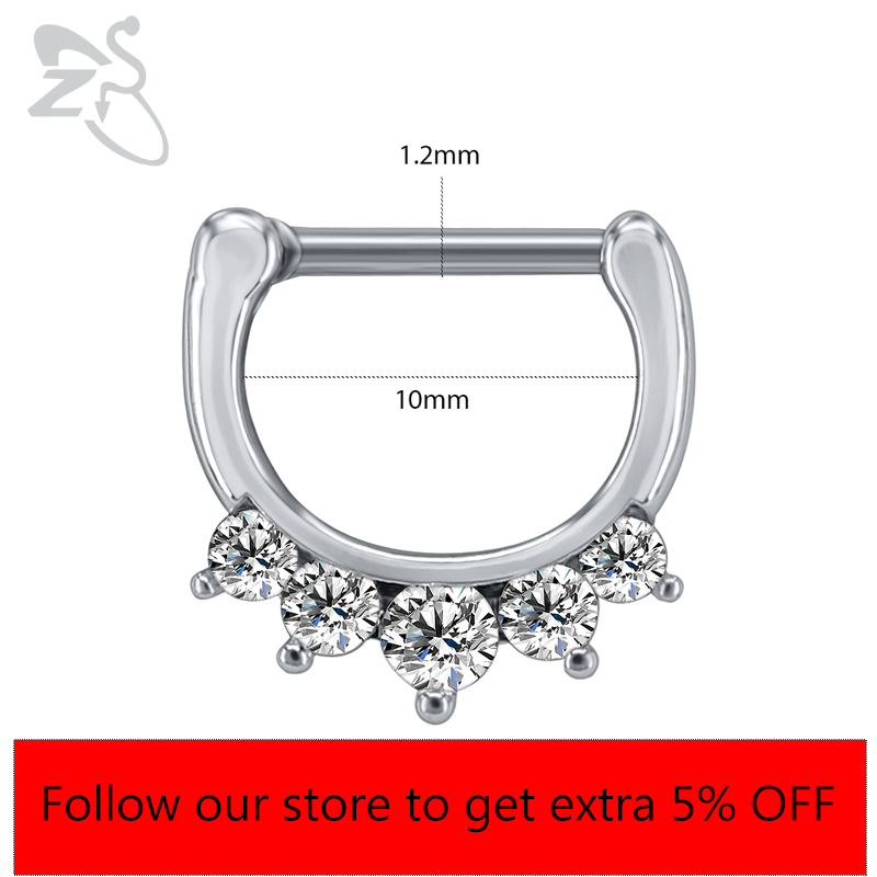 ZS 16G เหล็กผ่าตัดอินเดียจมูก  - Body Jewelry Indian บทวิจารณ์และราคา