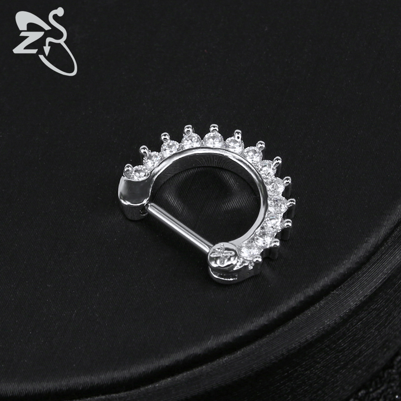ZS 16G เหล็กผ่าตัดอินเดียจมูก  - Body Jewelry Indian บทวิจารณ์และราคา