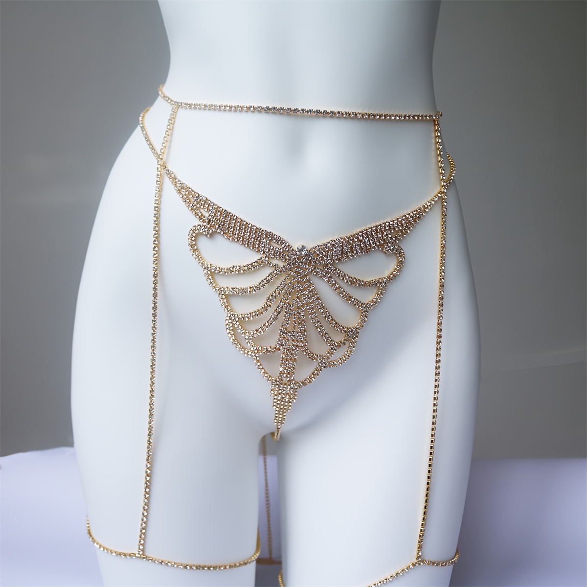 สร้อยคอประดับพลอยเทียมแบบหลายช - Body Jewelry Waist บทวิจารณ์และราคา