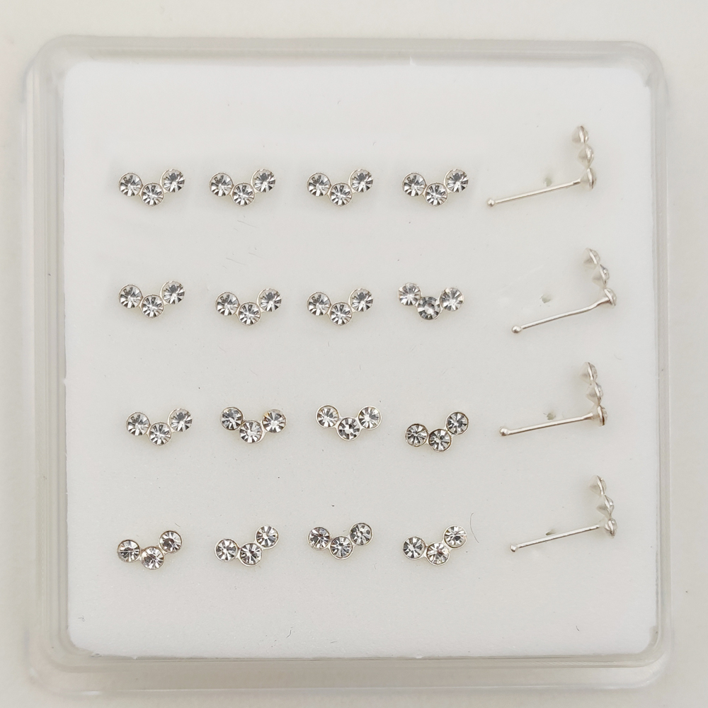 925เงินสเตอร์ลิงจมูกคริสตัลแฟช - Body Jewelry Indian บทวิจารณ์และราคา