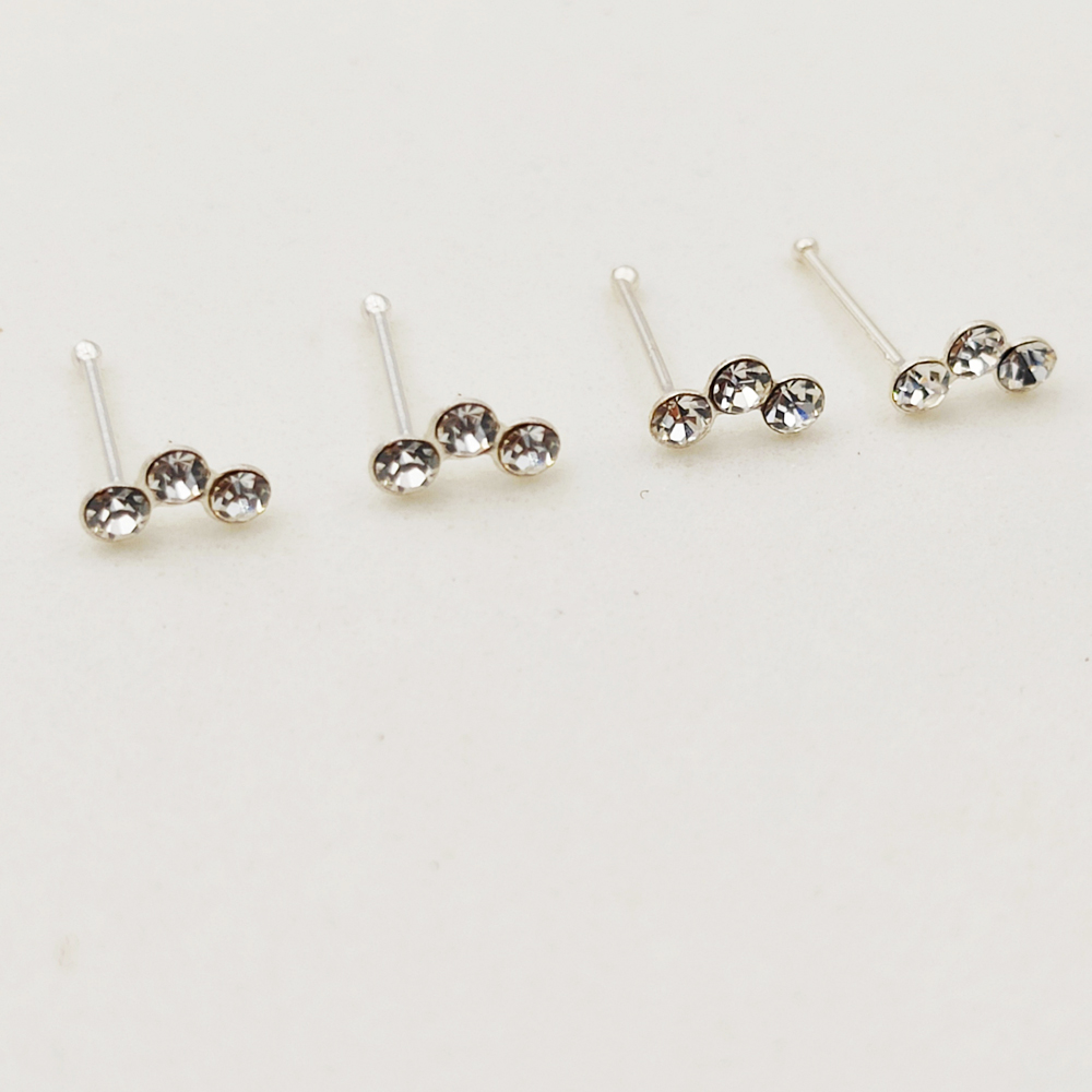 925เงินสเตอร์ลิงจมูกคริสตัลแฟช - Body Jewelry Indian บทวิจารณ์และราคา