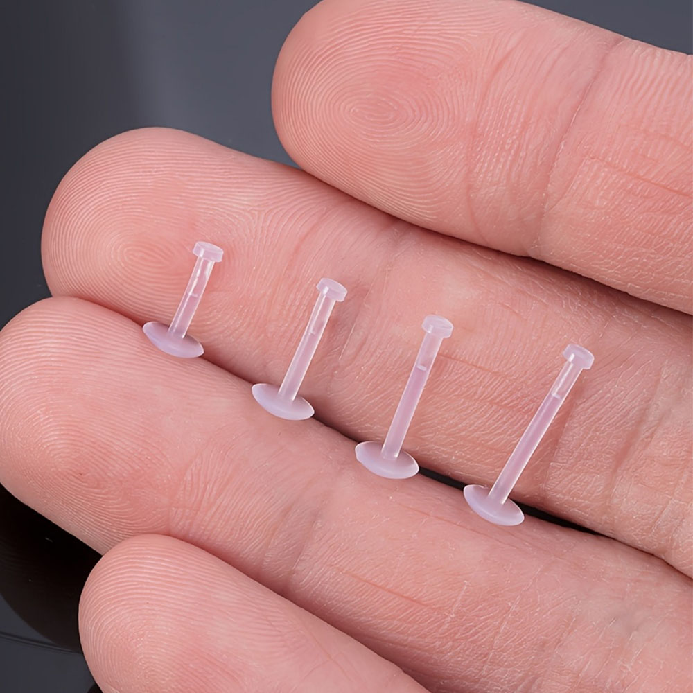 12 ชิ้นแบนกลับชัดเจนต่างหูสำหร - Flat Back Labret Stud บทวิจารณ์และราคา