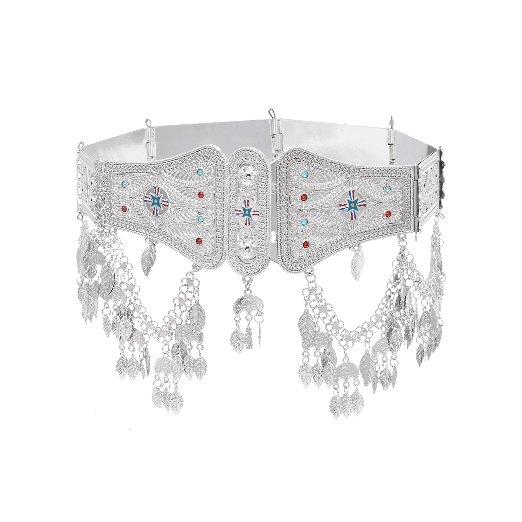 เงินโมร็อกโก Caftan เข็มขัด Se - Body Jewelry Indian บทวิจารณ์และราคา