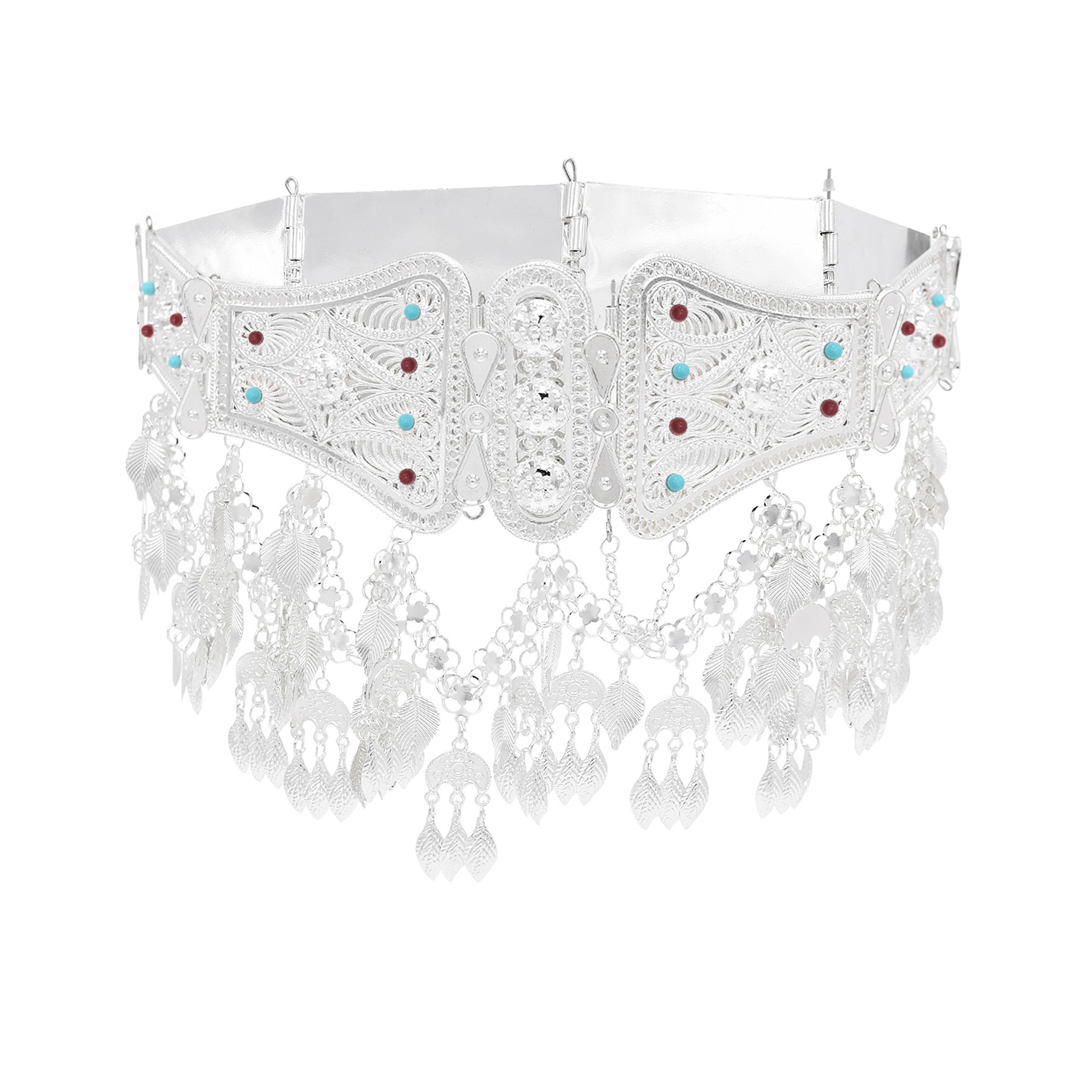 เงินโมร็อกโก Caftan เข็มขัด Se - Body Jewelry Indian บทวิจารณ์และราคา