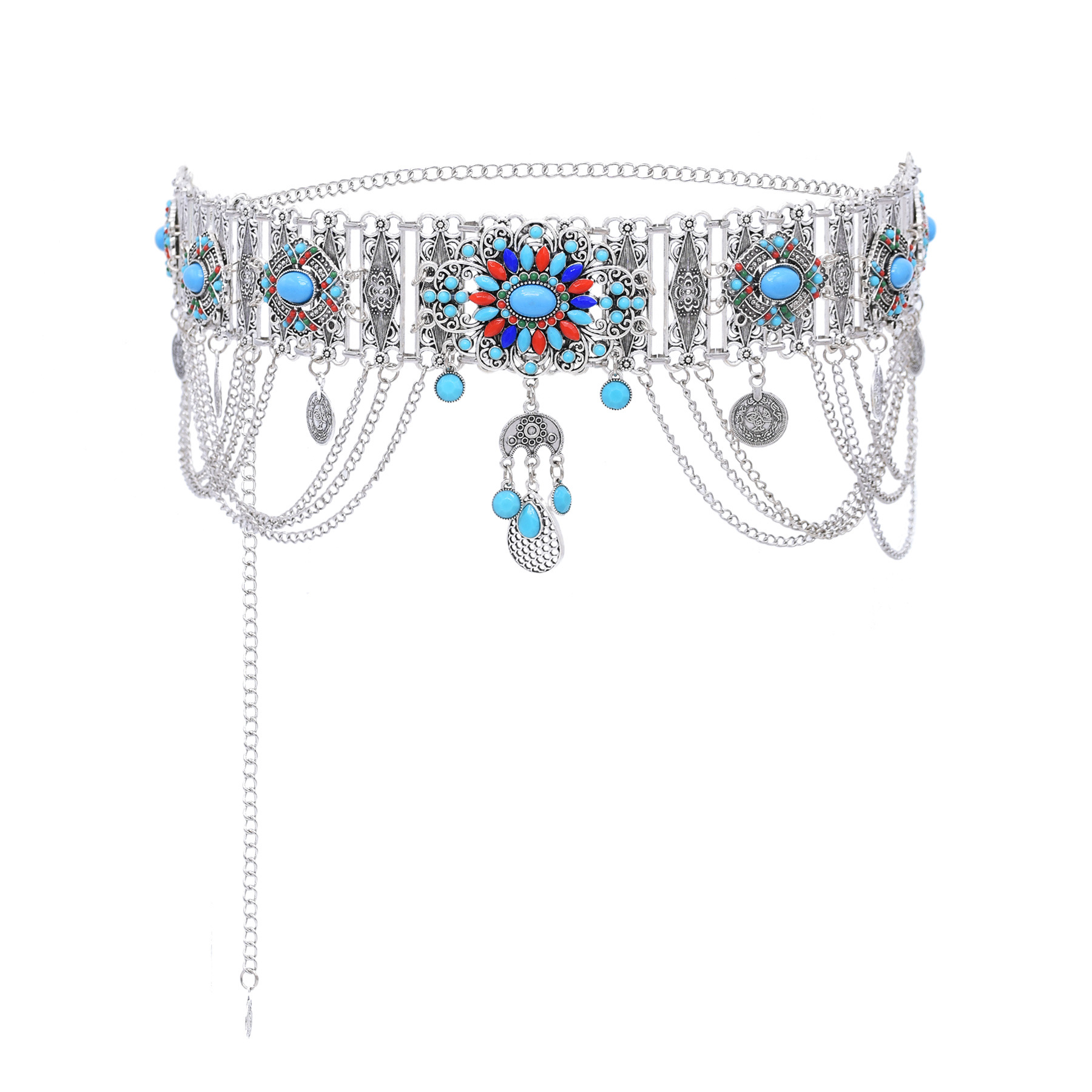 ลูกปัดอะคริลิคสีดำน้ำเงิน รูปด - Body Jewelry Indian บทวิจารณ์และราคา