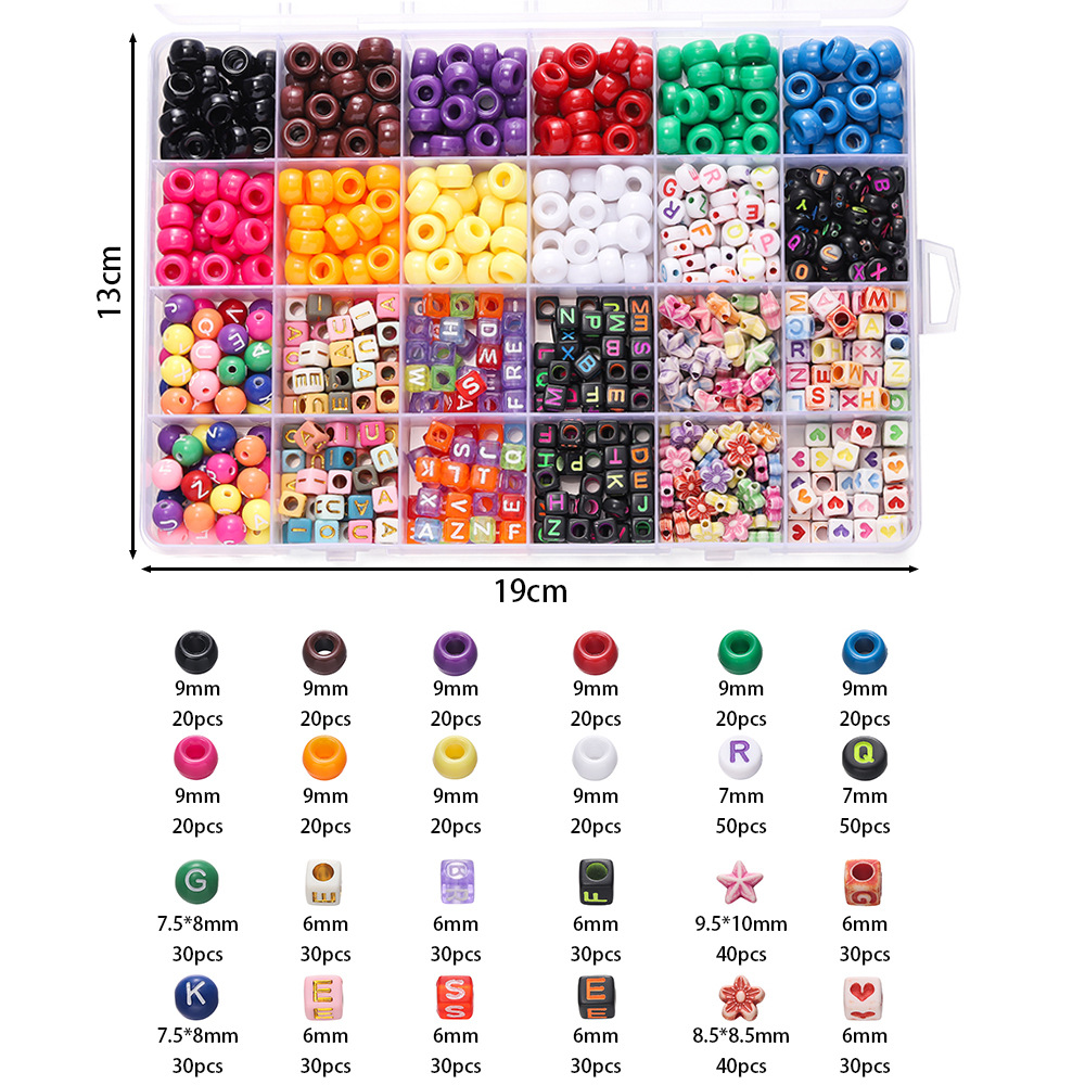ลูกปัดอะคริลิคหลากสี 1 กล่อง ล - Body Jewelry Organizer บทวิจารณ์และราคา