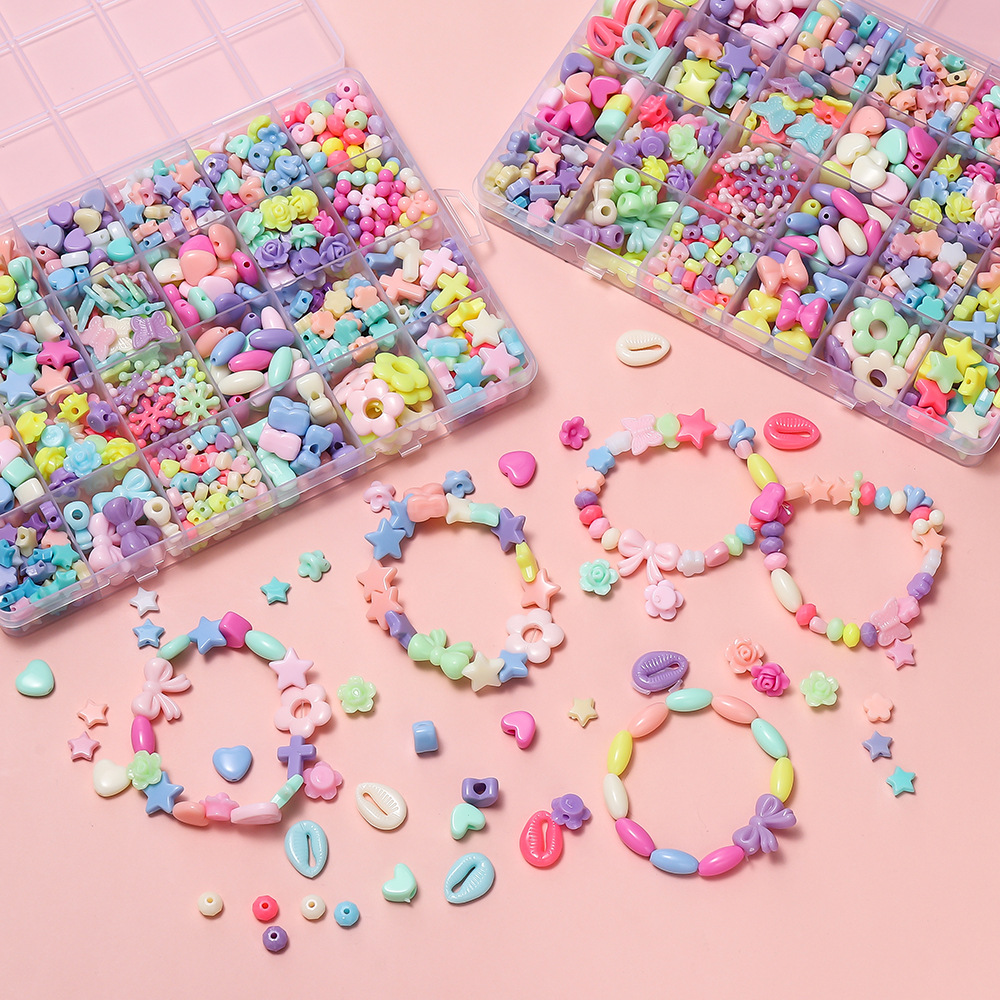 ลูกปัดอะคริลิคหลากสี 1 กล่อง ล - Body Jewelry Organizer บทวิจารณ์และราคา