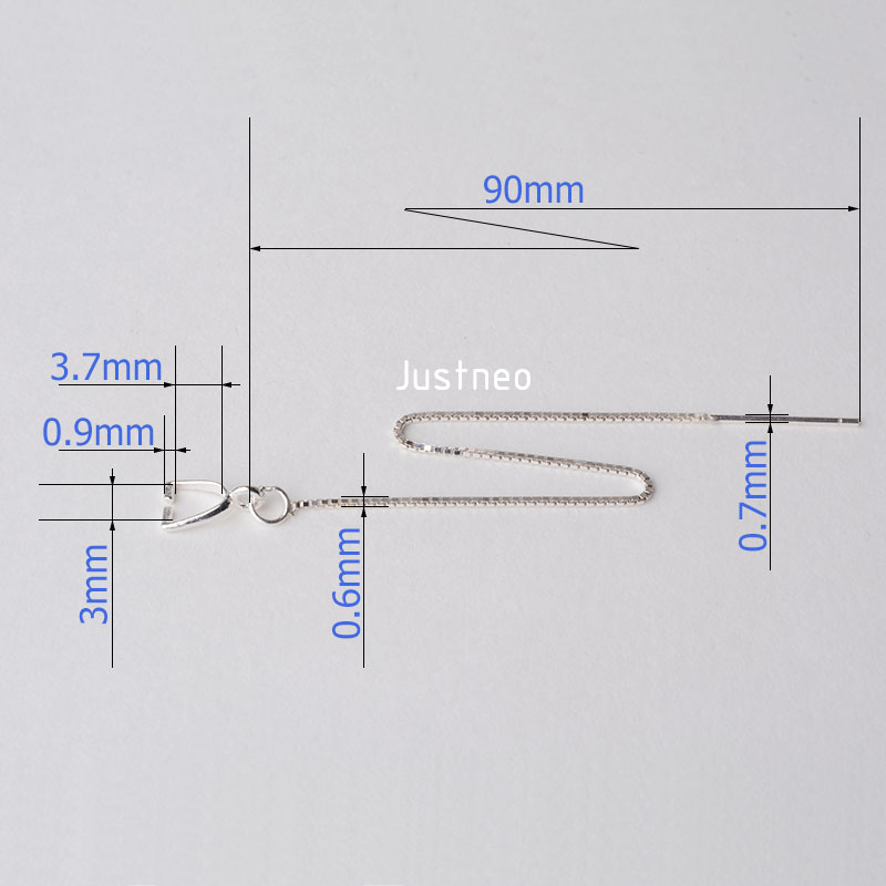 ลวดหู,ด้ายหูเงินแท้ 925 แข็ง,ล - Body Jewelry Organizer บทวิจารณ์และราคา