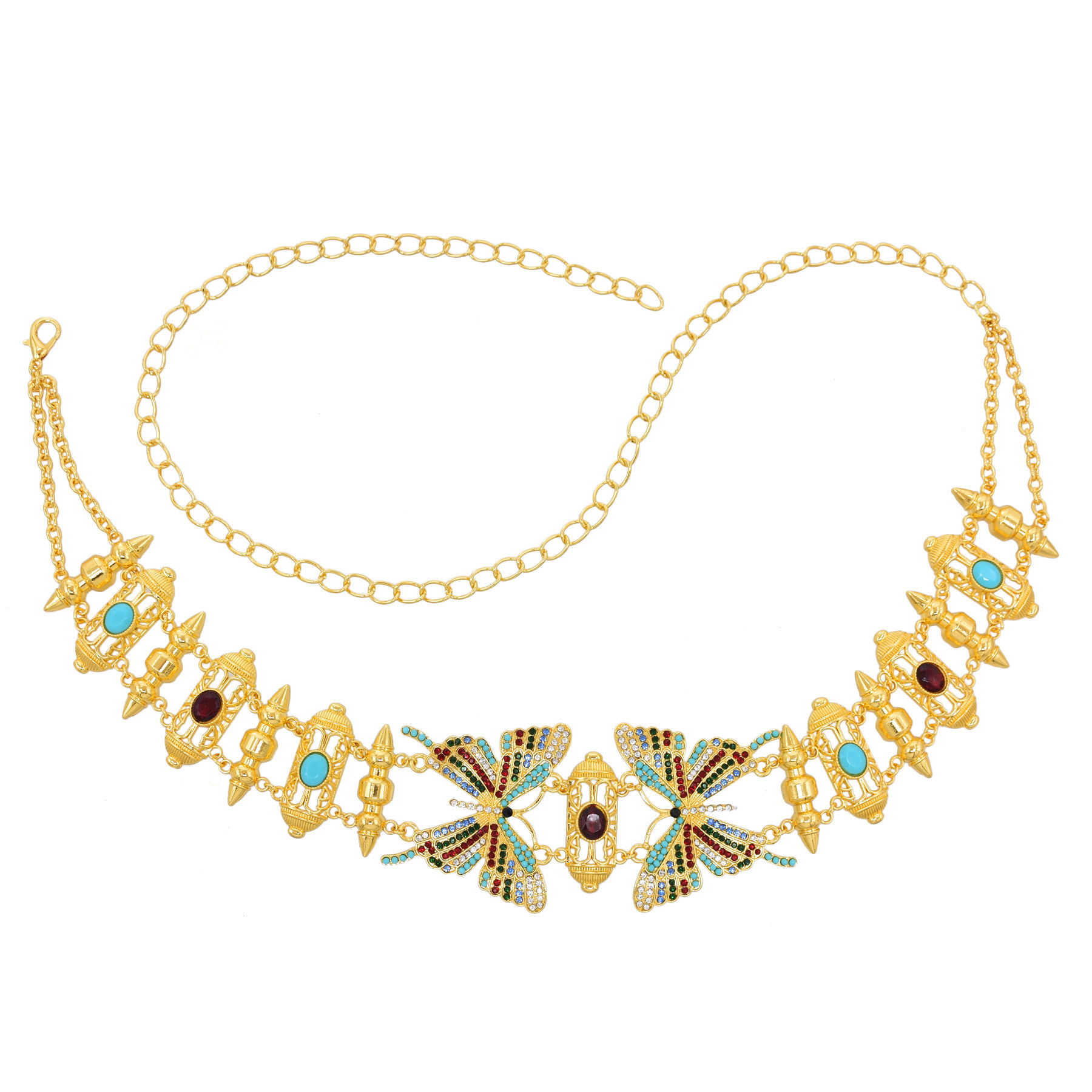 แฟชั่นผีเสื้อเอว Belly Chains  - Body Jewelry Indian บทวิจารณ์และราคา